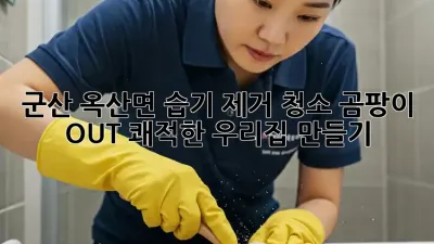 군산 옥산면 습기 제거 청소, 곰팡이 OUT! 쾌적한 우리집 만들기 🏡